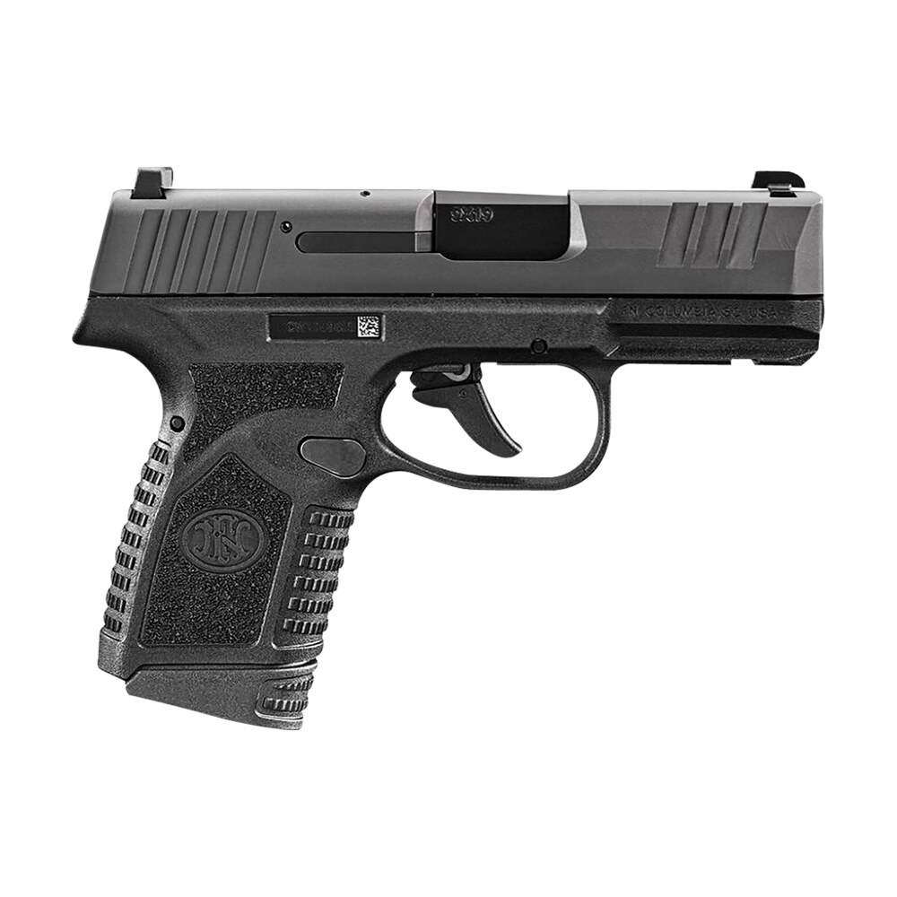 fn 66101408 reflex micro compact frame 9mm luger 15+1/11+1, 3.30" black target crown steel barrel, black pvd serrated steel slide & polymer frame w/picatinny rail, ambidextrous FN 66101408 Reflex Micro-Compact Frame 9mm Luger 15+1/11+1, 3.30" Black Target Crown Steel Sports South item 155188