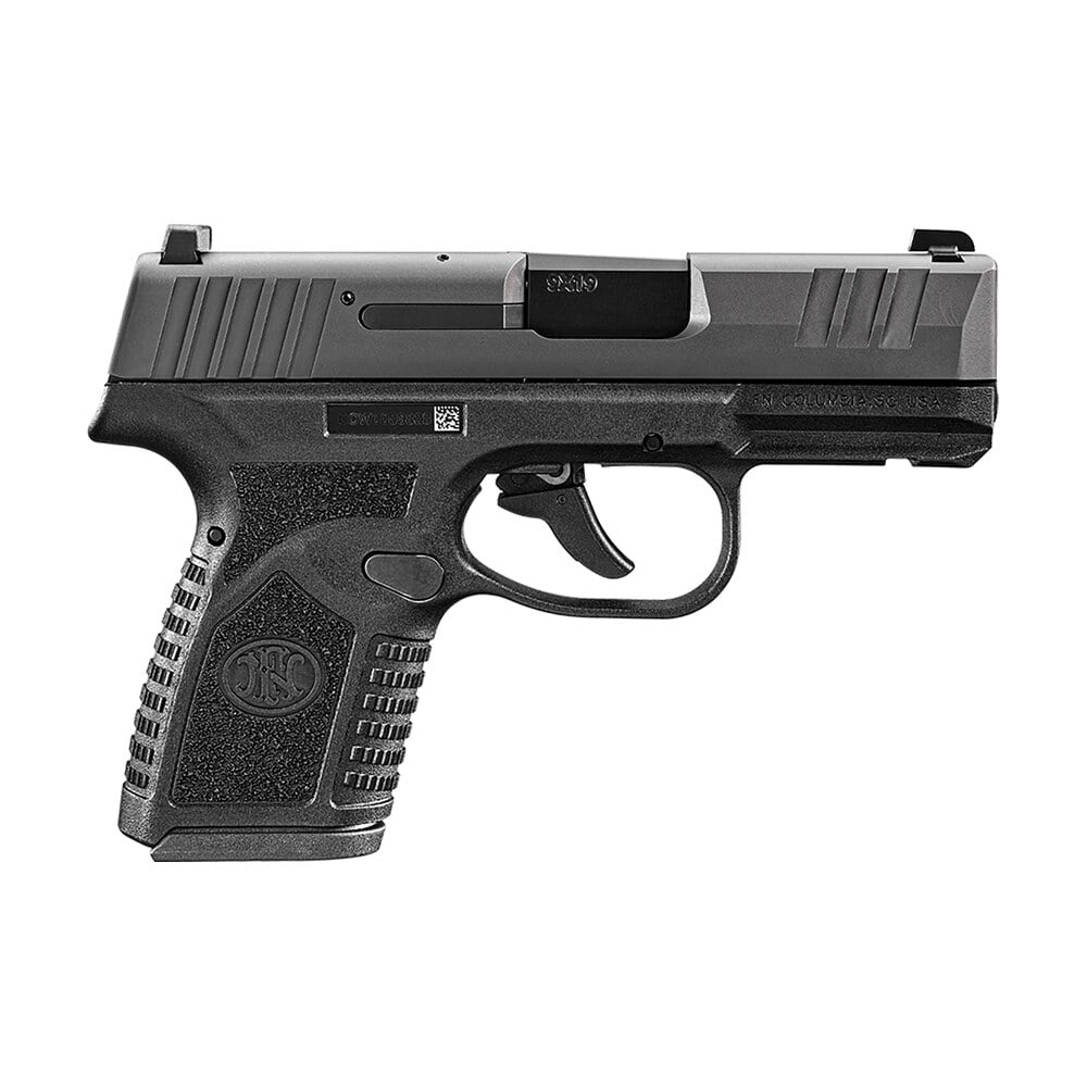 fn 66101412 reflex micro compact frame 9mm luger 10+1, 3.30" black target crown steel barrel, black pvd serrated steel slide & polymer frame w/picatinny rail, ambidextrous FN 66101412 Reflex Micro-Compact Frame 9mm Luger 10+1, 3.30" Black Target Crown Steel Sports South item 155190