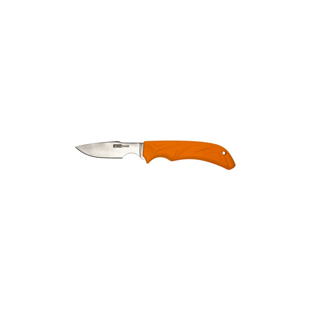 accusharp 731c caping fixed caping 3.50" stainless steel blade/blaze orange ergonomic anti slip handle AccuSharp 731C Caping Fixed Caping 3.50" Stainless Steel Blade/Blaze Orange Ergonomic Anti-Slip Sports South item 155291
