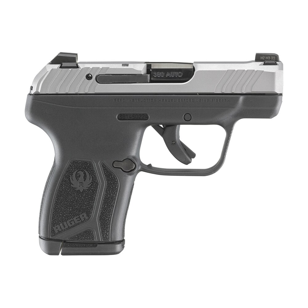 ruger 13744 lcp max compact 380 acp 10+1 2.80" black oxide steel barrel, matte stainless serrated slide, black polymer frame w/serrated trigger guard w/black nylon grip Ruger 13744 LCP Max Compact 380 ACP 10+1 2.80" Black Oxide Steel Sports South item 155725