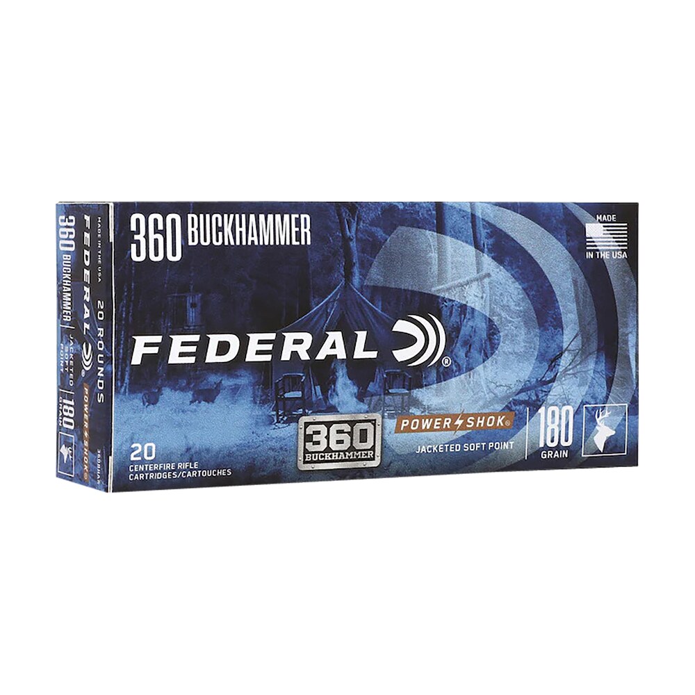 federal 360bhas power shok buckhammer 360buckhammer 180gr soft point 20 per box/10 case Federal 360BHAS Power-Shok Buckhammer 360Buckhammer 180gr Soft Point 20 Per Box/10 Case Sports South item 155730