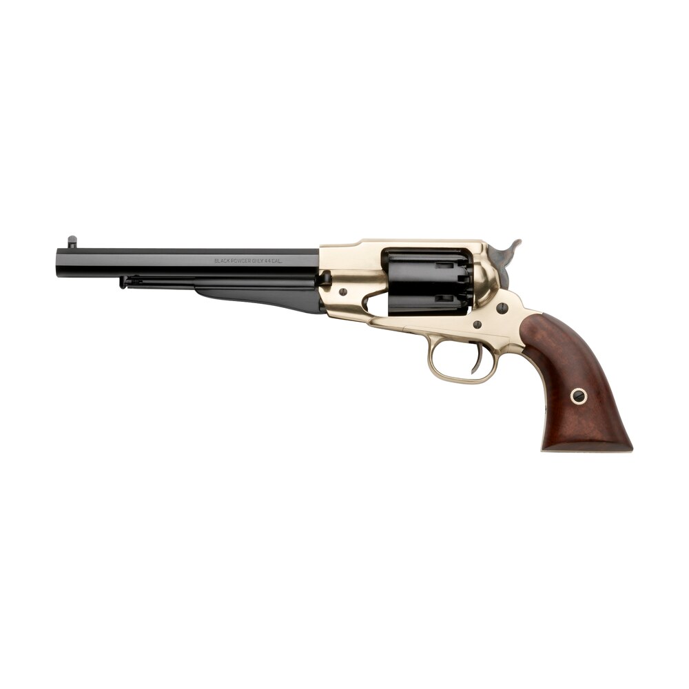 pietta pf58br448 1858 army 44 cal 8" 6rd brass frame, blued & octagon barrel w/walnut grips Pietta PF58BR448 1858 Army 44 Cal 8" 6rd Brass Sports South item 155741