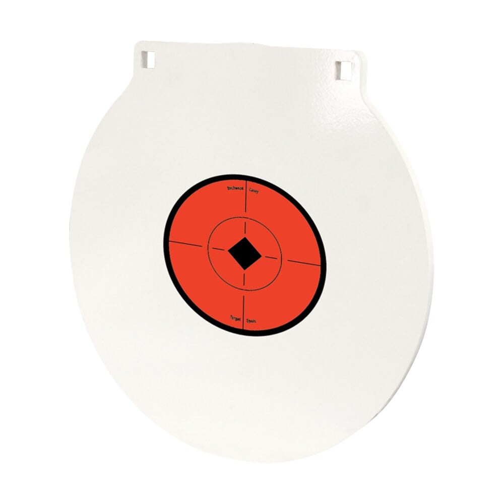 birchwood casey rnd10 round steel target plate 10" centerfire rifle/handgun target black/red/white nm500 steel hanging Birchwood Casey RND10 Round Steel Target Plate 10" Centerfire Rifle/Handgun Target Sports South item 155772