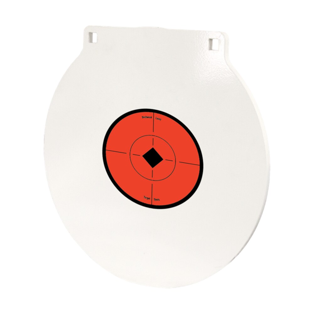 birchwood casey rnd6 round steel target plate 6" centerfire rifle/handgun target black/red/white nm500 steel hanging Birchwood Casey RND6 Round Steel Target Plate 6" Centerfire Rifle/Handgun Target Sports South item 155775