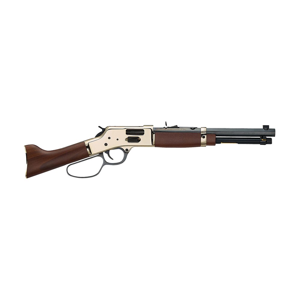 henry h006gmml mare's leg side gate 357 mag/38 special 5+1 12.90" blued octagon barrel, polished hardened brass rec, american walnut furniture, large loop lever, adj. sight Henry H006GMML Mare's Leg Side Gate 357 Mag/38 Special 5+1 12.90" Blued Octagon Sports South item 155948