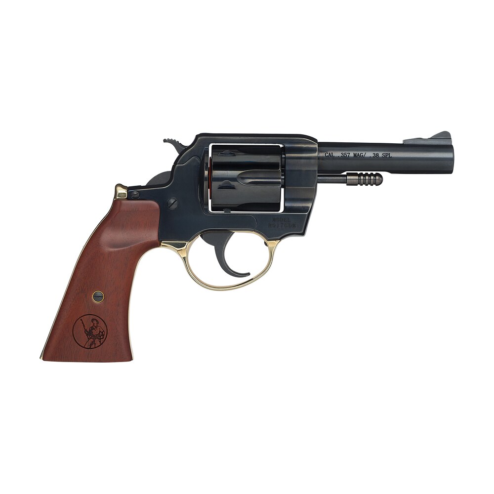 henry h017gdm gunfighter 357 mag/38 special 6rd 4" blued steel barrel, blued cylinder, blued polished steel frame, walnut gunfighter grip transfer bar safety Henry H017GDM Gunfighter 357 Mag/38 Special 6rd 4" Blued Steel Sports South item 155952