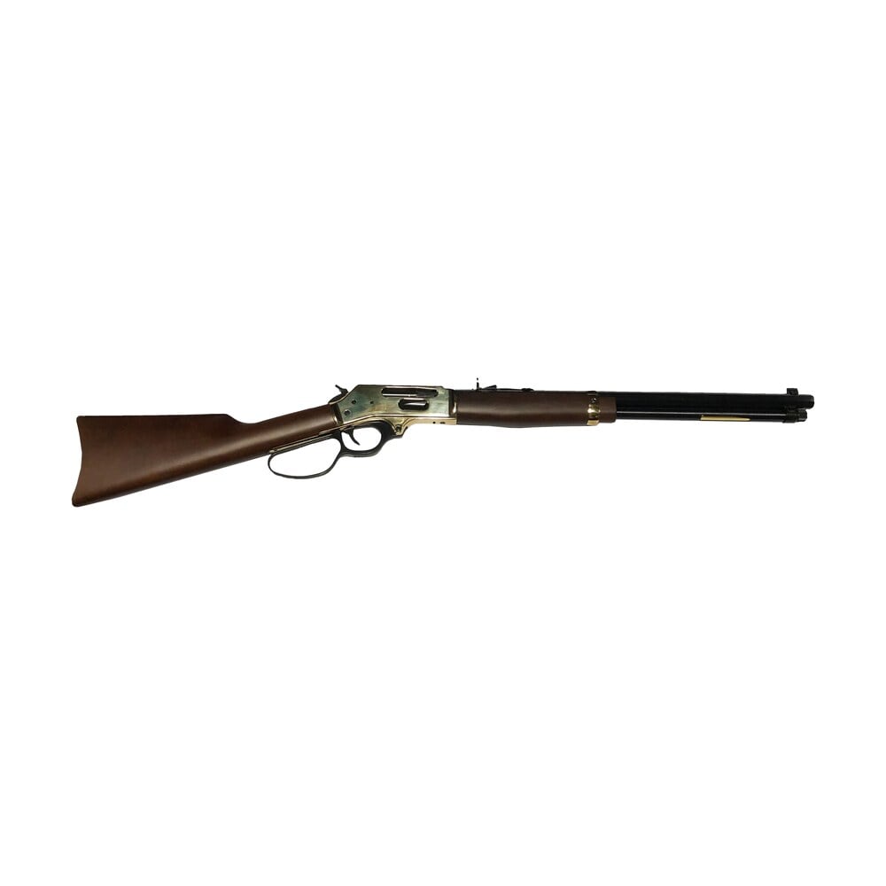 henry h009bgl side gate full size 30 30 win 5+1 20" blued steel barrel, polished brass receiver, fixed american walnut stock Henry H009BGL Side Gate Full Size 30-30 Win 5+1 20" Blued Steel Sports South item 155953