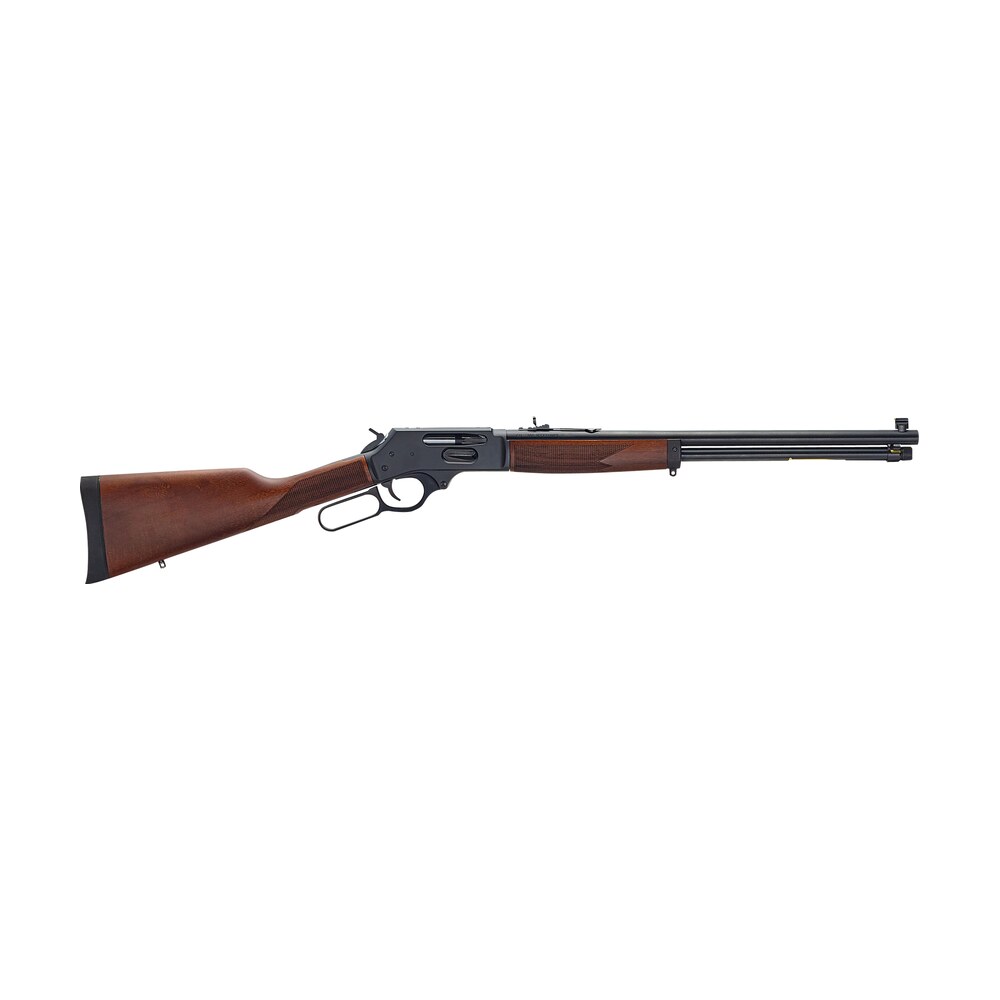 henry h009g 360bh side gate full size 360 buckhammer 5+1 20" blued stainless steel barrel, blued drilled & tapped stainless steel receiver, fixed american walnut stock, right hand Henry H009G-360BH Side Gate Full Size 360 Buckhammer 5+1 20" Blued Stainless Steel Sports South item 155959