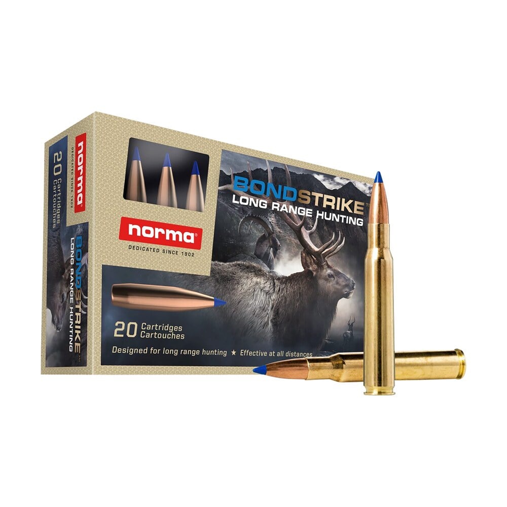 norma ammunition 20176422 dedicated hunting bondstrike extreme 30 06springfield 180gr bonded polymer tip 20 per box/10 case Norma Ammunition 20176422 Dedicated Hunting Bondstrike Extreme 30-06Springfield 180gr Bonded Sports South item 156089