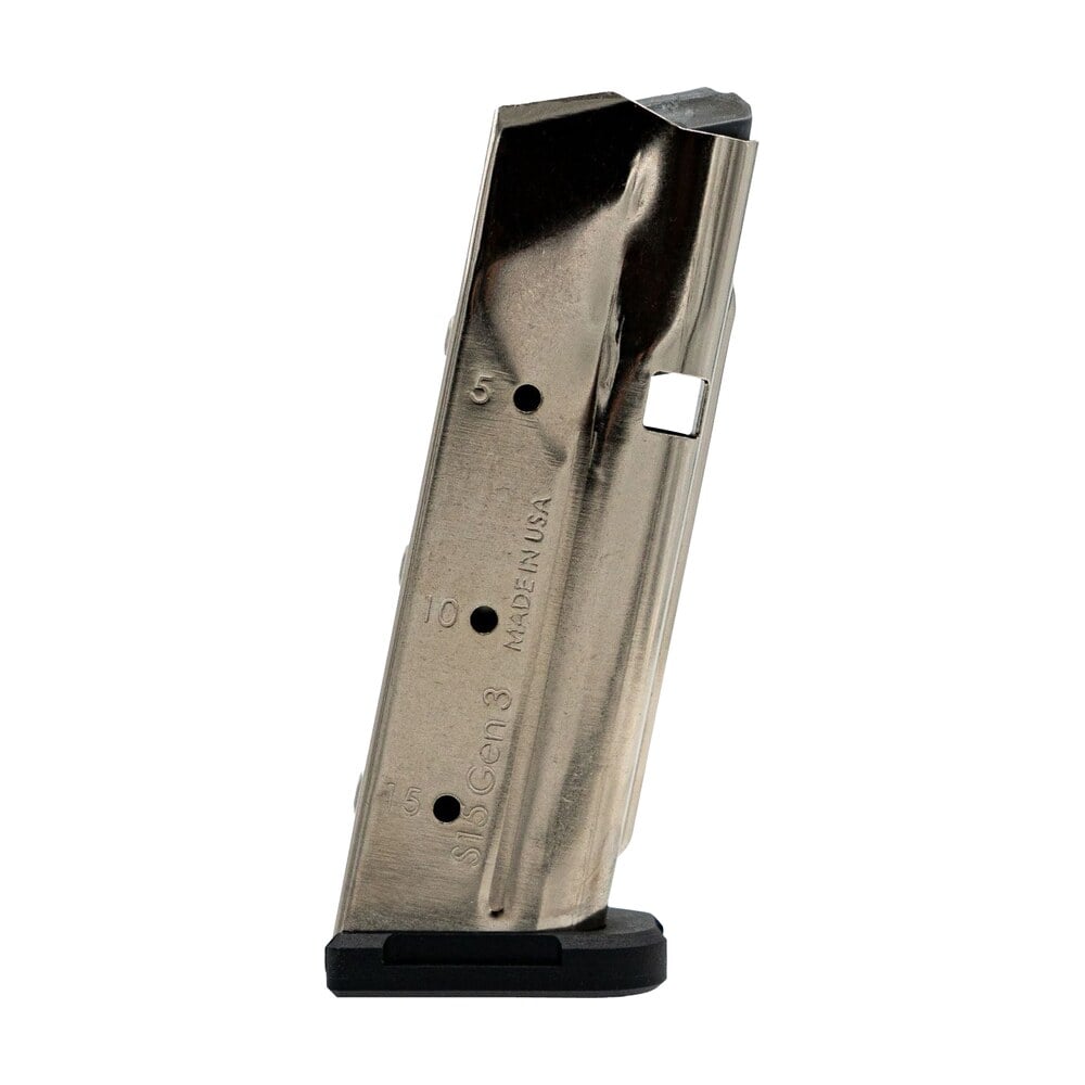 shield arms sas15ngen3 s15 magazine gen 3 15rd flush 9mm luger fits glock 48/43x nickel steel Shield Arms SAS15NGEN3 S15 Magazine Gen 3 15rd Flush 9mm Luger Sports South item 156160