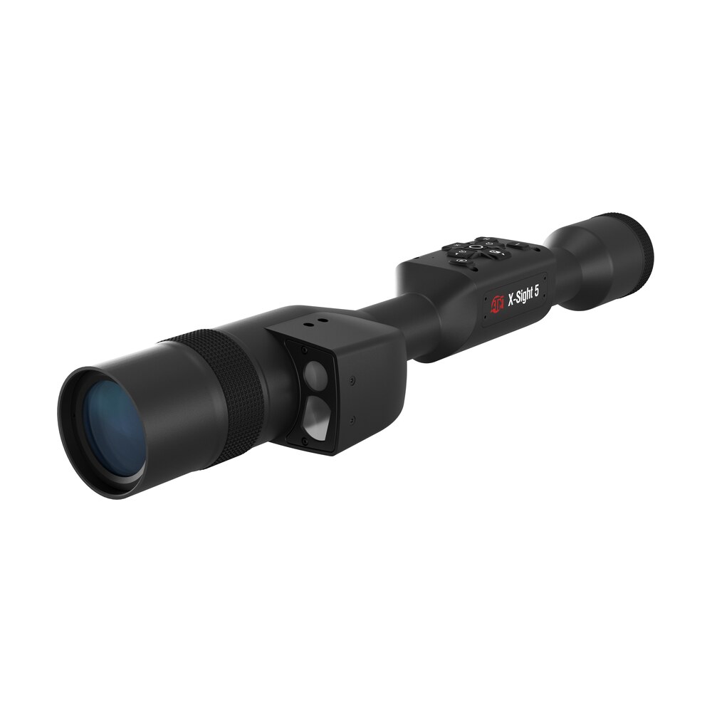 atn dgwsxs5255lrf x sight 5 lrf night vision rifle scope black anodized 5 25x, 30mm tube, gen 5 smart mil dot reticle ATN DGWSXS5255LRF X-Sight 5 LRF Night Vision Rifle Scope Black Anodized 5-25x, 30mm Tube, Gen 5 Sports South item 156252