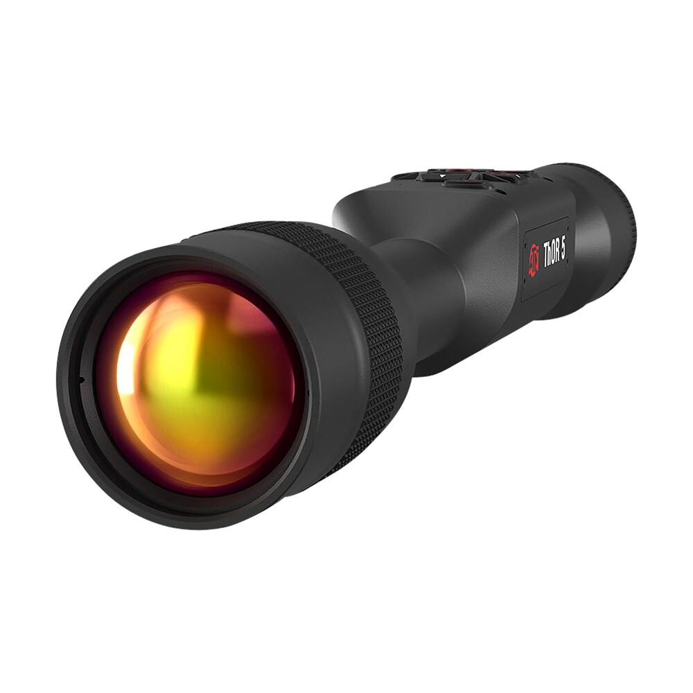 atn tiwst5650a thor 5 640 thermal rifle scope, black anodized 4 32x smart mil dot reticle w/zoom. 640x480, 60 fps resolution ATN TIWST5650A Thor 5 640 Thermal Rifle Scope, Black Anodized 4-32x Smart Mil Dot Reticle Sports South item 156257