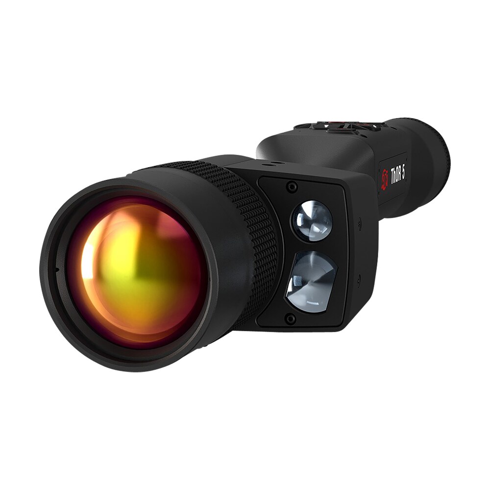atn tiwst5650lrf thor 5 640 lrf thermal rifle scope, black anodized 4 32x smart mil dot reticle, zoom, 640x480, 60 fps resolution ATN TIWST5650LRF Thor 5 640 LRF Thermal Rifle Scope, Black Anodized 4-32x Smart Mil Dot Sports South item 156267