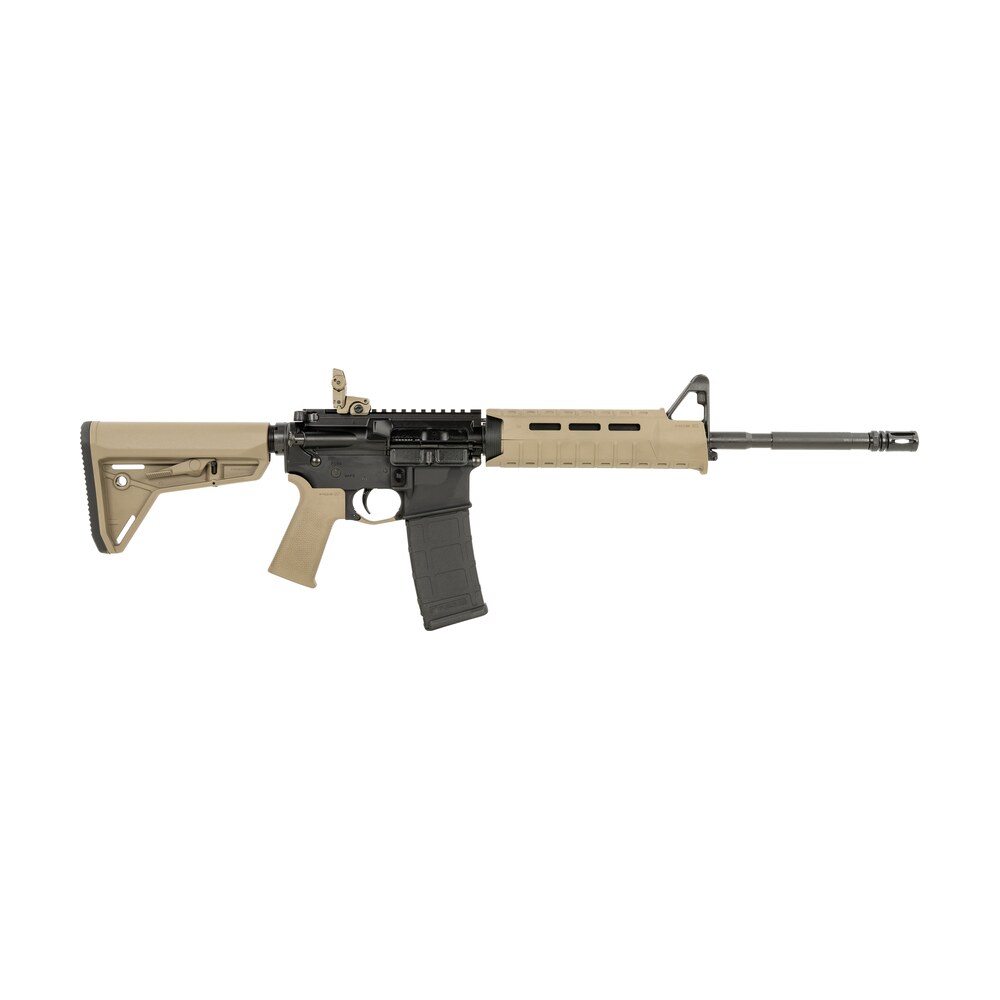 colt mfg cr6920mpsfde m4 carbine 5.56x45mm nato 30+1 16.10", black rec, fde magpul furniture, sl carbine stock & grip, vertical grip, mbus rear sight Colt Mfg CR6920MPSFDE M4 Carbine 5.56x45mm NATO 30+1 16.10", Black Rec, FDE Magpul Furniture, Sports South item 156399