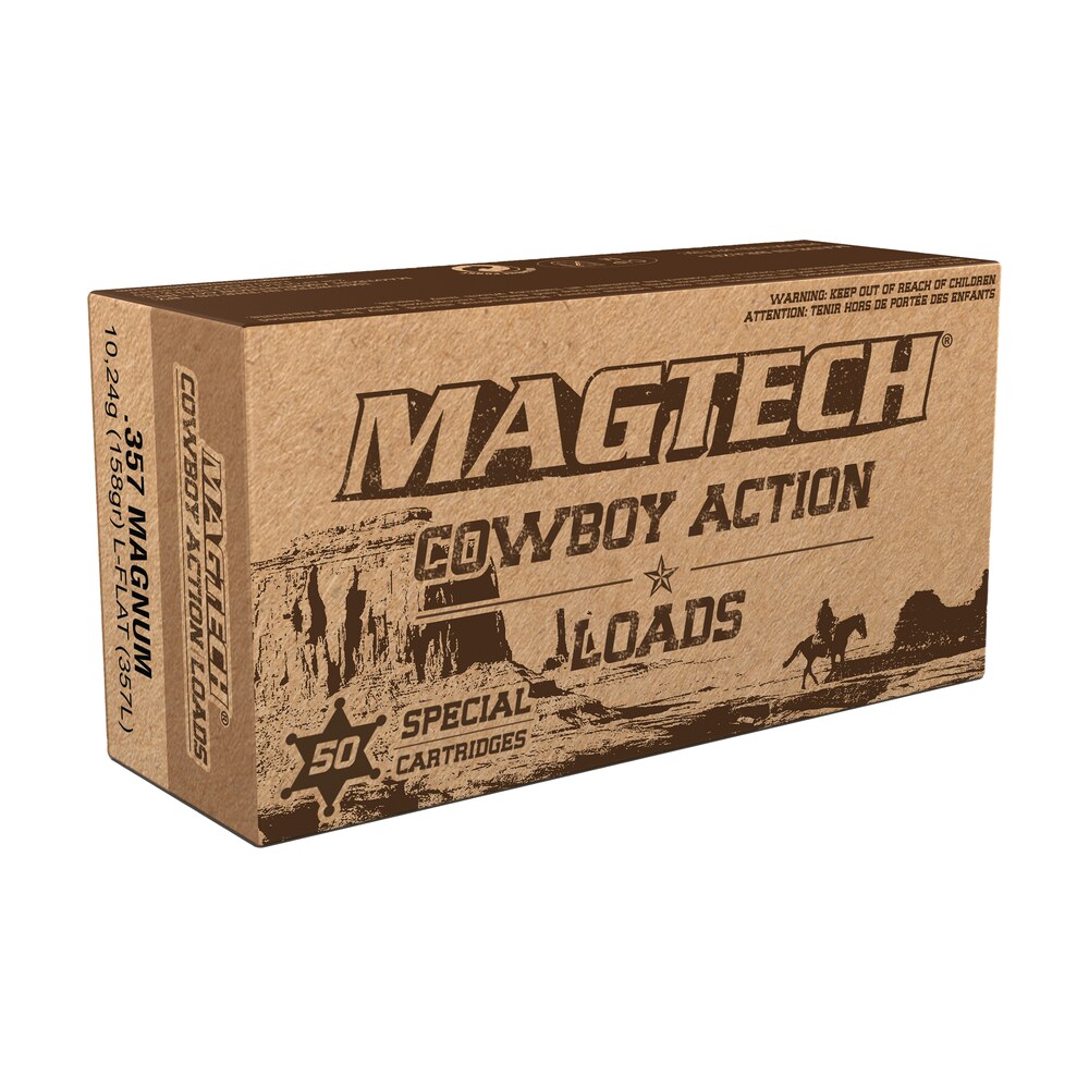 magtech 357l cowboy action 357mag 158gr lead flat nose 50 per box/20 case Magtech 357L Cowboy Action 357Mag 158gr Lead Flat Nose 50 Per Box/20 Case Sports South item 15662