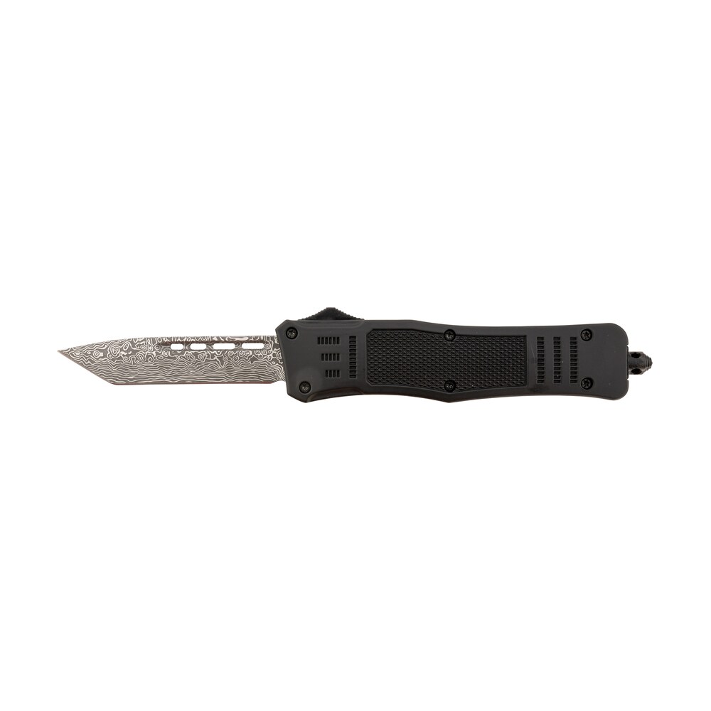 steel river knives t618bdt spartan medium 3.25" tanto plain black/silver 440c ss blade/ 4.50" black aluminum zinc alloy handle Steel River Knives T618BDT Spartan Medium 3.25" Tanto Plain Black/Silver 440C SS Blade/ 4.50" Sports South item 156666