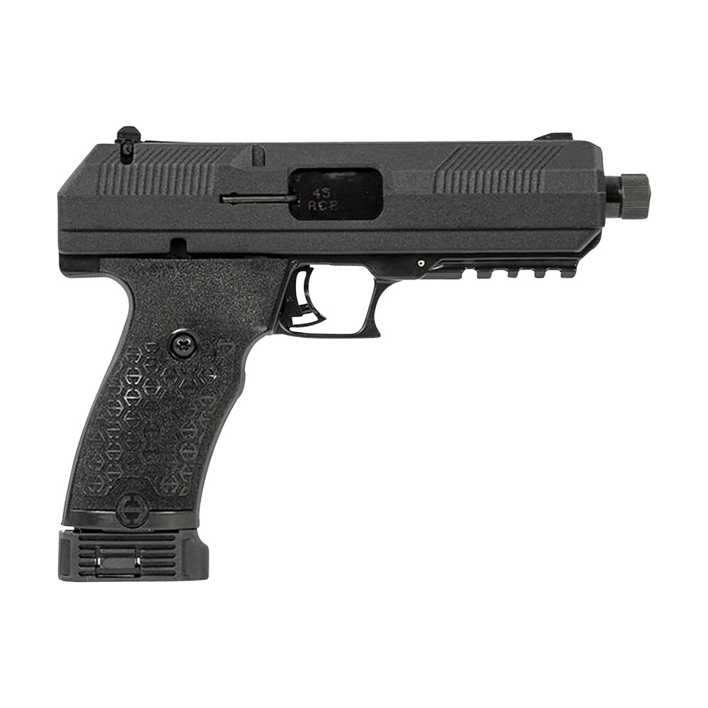 hi point jhp45g2 jhp gen2 45 acp 9+1 4.50" black steel threaded barrel, black powder coated serrated steel slide, black polymer frame w/picatinny rail, black polymer grip Hi-Point JHP45G2 JHP Gen2 45 ACP 9+1 4.50" Black Steel Threaded Sports South item 156713