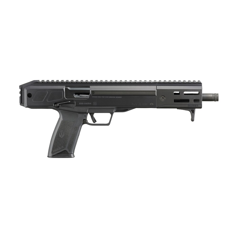 ruger 19303 lc charger 5.7x28mm 20+1 10.30" black nitride steel threaded barrel, m lok handguards, black hard coat anodized picatinny rail receiver, black polymer grips, ambidextrous Ruger 19303 LC Charger 5.7x28mm 20+1 10.30" Black Nitride Steel Threaded Sports South item 156858