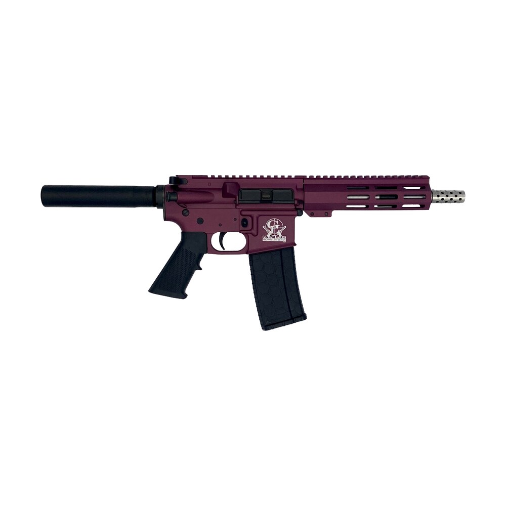 great lakes firearms gl15223sspchy ar 15 pistol 223 wylde 30+1 7.50" stainless barrel, black cherry rec, 7" m lok handguard, buffer tube (no brace), black a2 grip Great Lakes Firearms GL15223SSPCHY AR-15 Pistol 223 Wylde 30+1 7.50" Stainless Sports South item 156862