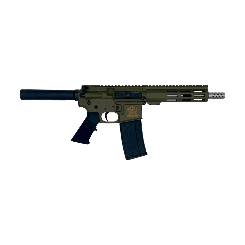 great lakes firearms gl15223sspodg ar 15 pistol 223 wylde 30+1 7.50" stainless barrel, od green rec, 7" m lok handguard, buffer tube (no brace), black a2 grip Great Lakes Firearms GL15223SSPODG AR-15 Pistol 223 Wylde 30+1 7.50" Stainless Sports South item 156863