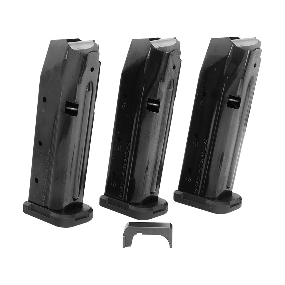 shield arms s15combog33m1c s15 magazine gen 3 combo 15rd 9mm luger compatible w/glock 43x/48 black steel 3 pack Shield Arms S15COMBOG33M1C S15 Magazine Gen 3 Combo 15rd 9mm Luger Compatible Sports South item 156965