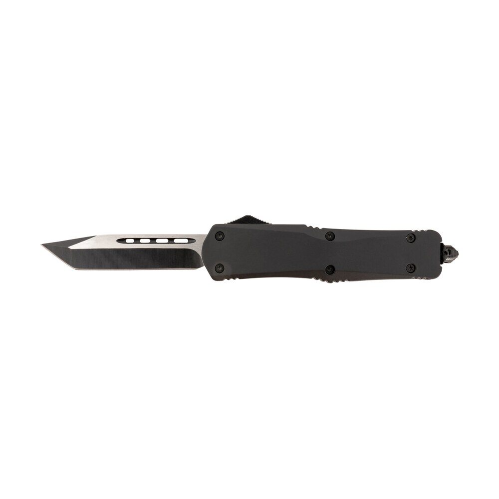 steel river knives t624bt spartan 3.75" tanto black/silver 440c ss blade 5.5" black aluminum zinc alloy handle Steel River Knives T624BT Spartan 3.75" Tanto Black/Silver 440C SS Blade 5.5" Black Aluminum Sports South item 156985