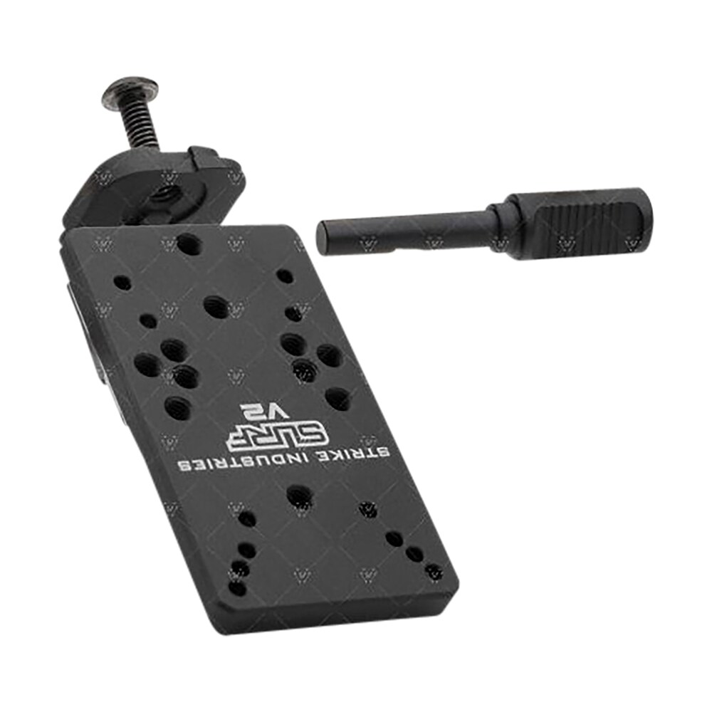 strike industries gsurfv2 scorpion universal reflex mount for glock version 2 black anodized Strike Industries GSURFV2 Scorpion Universal Reflex Mount for Glock Version 2 Black Anodized Sports South item 157075