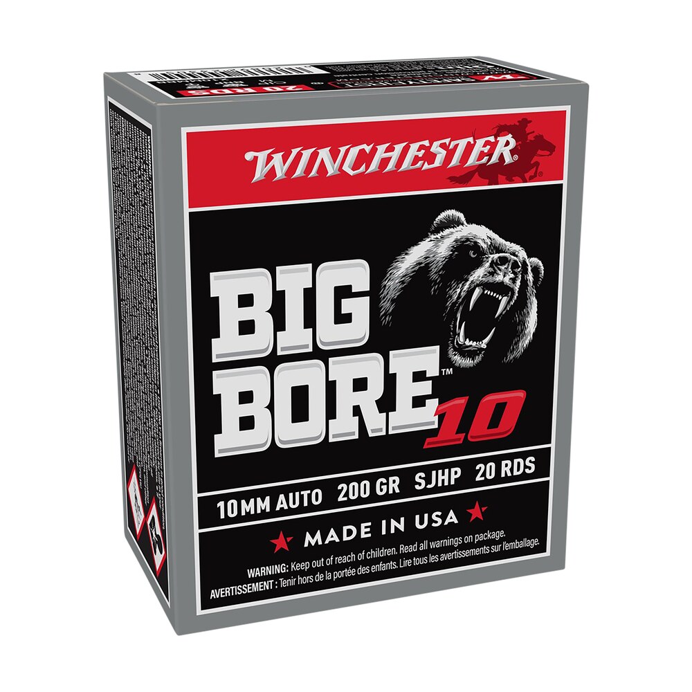 winchester ammo x10mmbb big bore 10mmauto 200gr semi jacketed hollow point 20 per box/10 case Winchester Ammo X10MMBB Big Bore 10mmAuto 200gr Semi Jacketed Hollow Point 20 Per Box/10 Case Sports South item 157093
