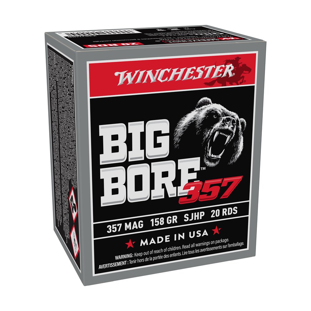 winchester ammo x357mbb big bore 357mag 158gr semi jacketed hollow point 20 per box/10 case Winchester Ammo X357MBB Big Bore 357Mag 158gr Semi Jacketed Hollow Point 20 Per Box/10 Case Sports South item 157094