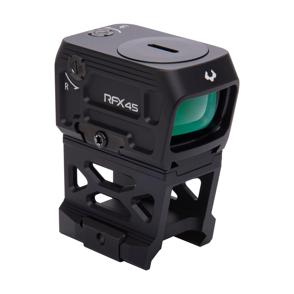 viridian 9810060 rfx45 black anodized 1 x 24 mm x 15.5 mm 5 moa green dot acro/picatinny high 1/3 cowitness mount Viridian 9810060 RFX45 Black Anodized 1 x 24 mm x 15.5 mm 5 MOA Green Dot ACRO/Picatinny High Sports South item 157156