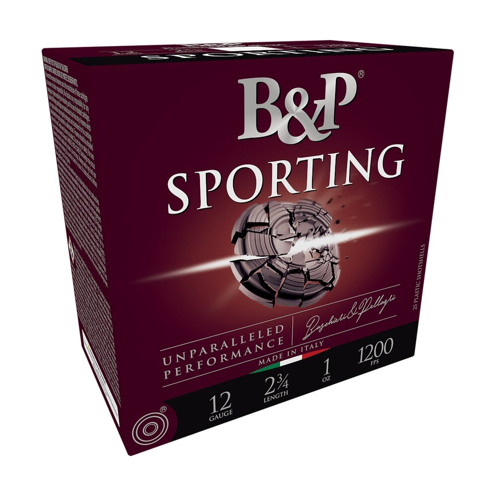 b&p 12b1scl7 sporting clay 12gauge 2.75" 1oz 7.5shot 25 per box/10 case B&P 12B1SCL7 Sporting Clay 12Gauge 2.75" 1oz 7.5Shot 25 Per Box/10 Case Sports South item 157167