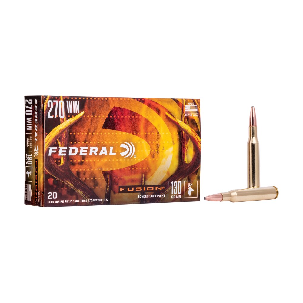 federal f270fs1 fusion 270win 130gr bonded soft point 20 per box/10 case Federal F270FS1 Fusion 270Win 130gr Bonded Soft Point 20 Per Box/10 Case Sports South item 15733