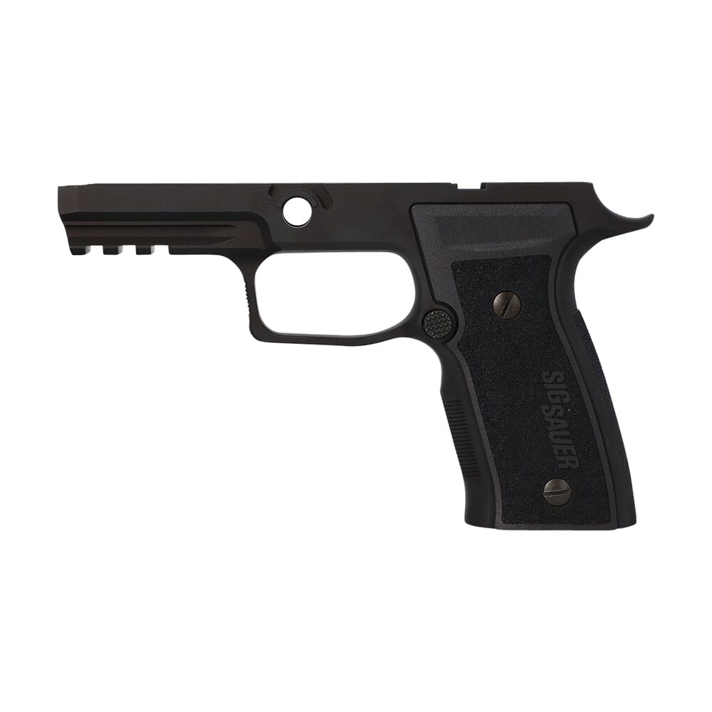 sig sauer 8901514 p320 grip module axg carry, 9mm luger/40 s&w/357 sig, black aluminum medium grip frame, polymer grip panels, fits sig p320 (non manual safety) Sig Sauer 8901514 P320 Grip Module AXG Carry, 9mm Luger/40 S&W/357 Sig, Black Aluminum Sports South item 157382