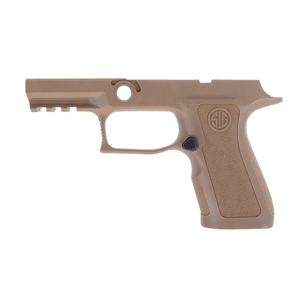 sig sauer gripmodxc943smcoy p320 grip module x series compact (small size module), 9mm luger/40 s&w/357 sig, coyote polymer, fits sig p320 (3.60" & 3.90") Sig Sauer GRIPMODXC943SMCOY P320 Grip Module X-Series Compact (Small Size Module), 9mm Luger/40 Sports South item 157395