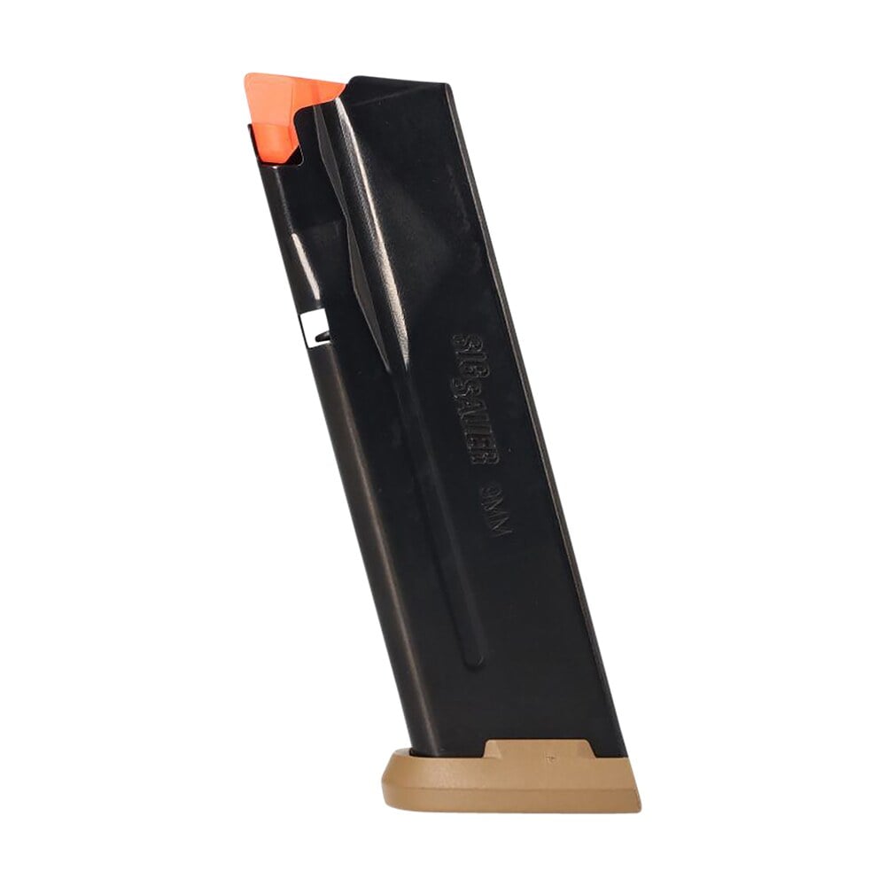sig sauer 8901206 p365 xmacro 17rd 9mm luger coyote tan floor plate fits all sig p365 models Sig Sauer 8901206 P365-XMACRO 17rd 9mm Luger Coyote Tan Floor Plate Sports South item 157412