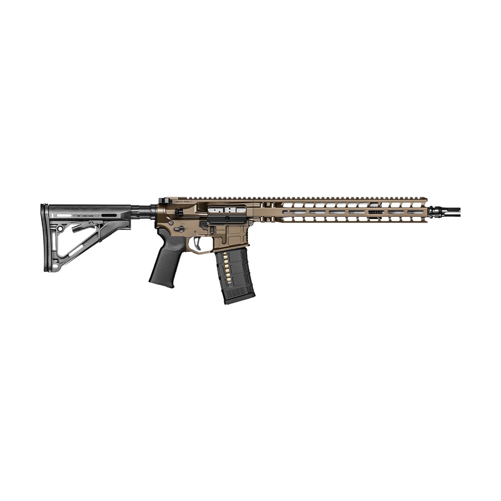 radian weapons r0040 model 1 carbine 223 wylde 30+1 14.50" pinned & welded barrel, radian brown billet rec/m lok handgaurd, magpul grip & ctr stock, ambi controls, mid length gas Radian Weapons R0040 Model 1 Carbine 223 Wylde 30+1 14.50" Pinned & Welded Sports South item 157425