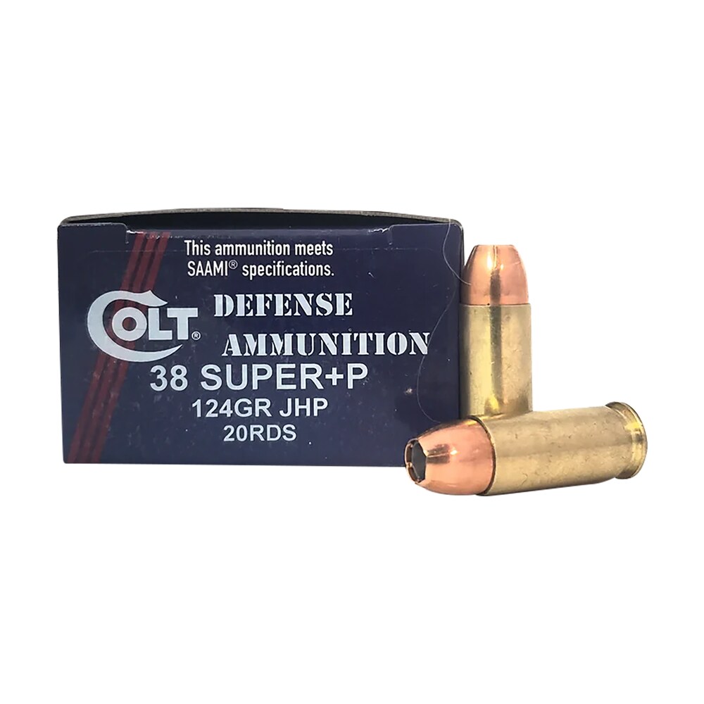 doubletap ammunition 38su124ct doubletap defense 38super+p 124gr jacket hollow point 20 per box/10 case DoubleTap Ammunition 38SU124CT Doubletap Defense 38Super+P 124gr Jacket Hollow Point 20 Per Sports South item 157454