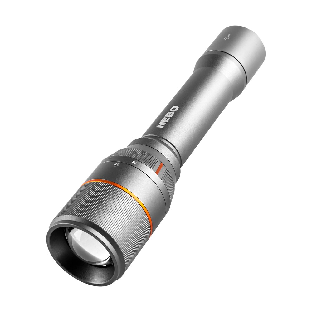 nebo nebflt0021 davinci 3500 flashlight gray 70/700/3500 lumens white led NEBO NEBFLT0021 Davinci 3500 Flashlight Gray 70/700/3500 Lumens White LED Sports South item 157462