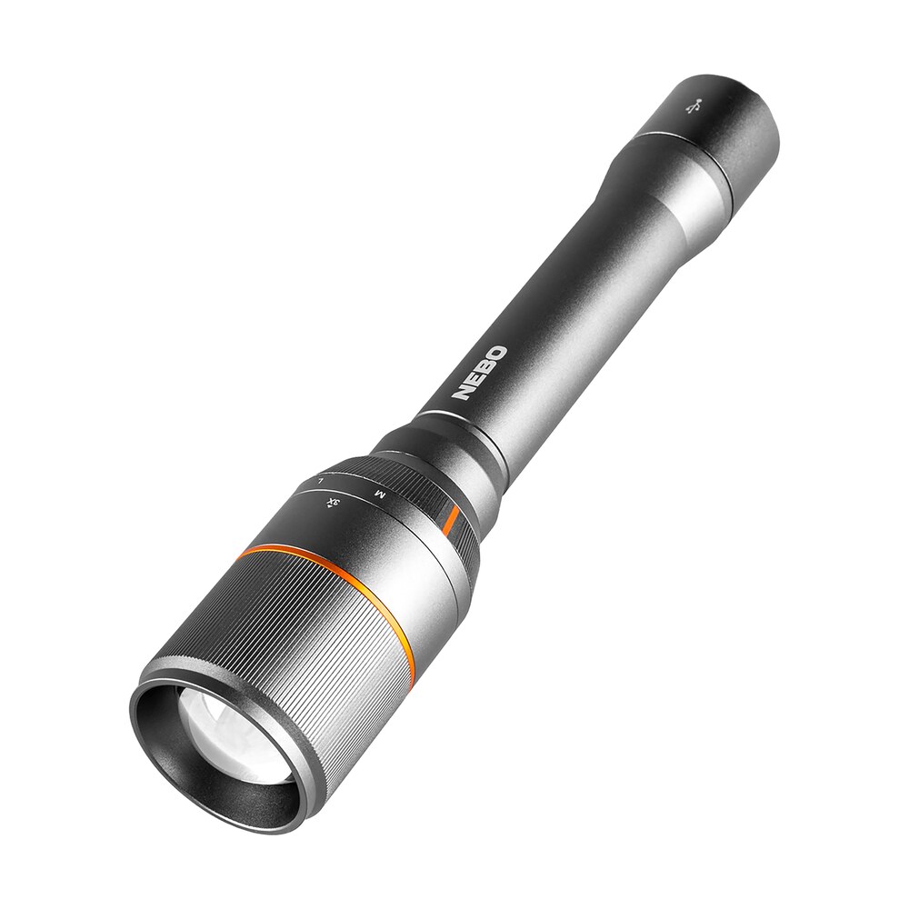 nebo nebflt0022 davinci 5000 flashlight gray 100/1000/5000 lumens white led NEBO NEBFLT0022 Davinci 5000 Flashlight Gray 100/1000/5000 Lumens White LED Sports South item 157463