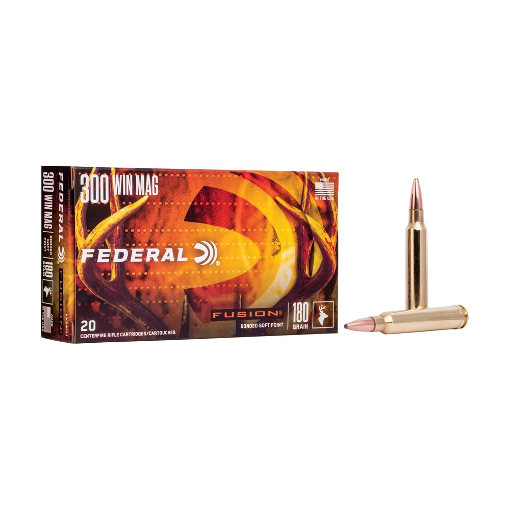federal f300wfs3 fusion 300winmag 180gr bonded soft point 20 per box/10 case Federal F300WFS3 Fusion 300WinMag 180gr Bonded Soft Point 20 Per Box/10 Case Sports South item 15756