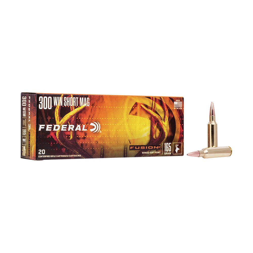 federal f300wsmfs1 fusion 300wsm 165gr bonded soft point 20 per box/10 case Federal F300WSMFS1 Fusion 300WSM 165gr Bonded Soft Point 20 Per Box/10 Case Sports South item 15757