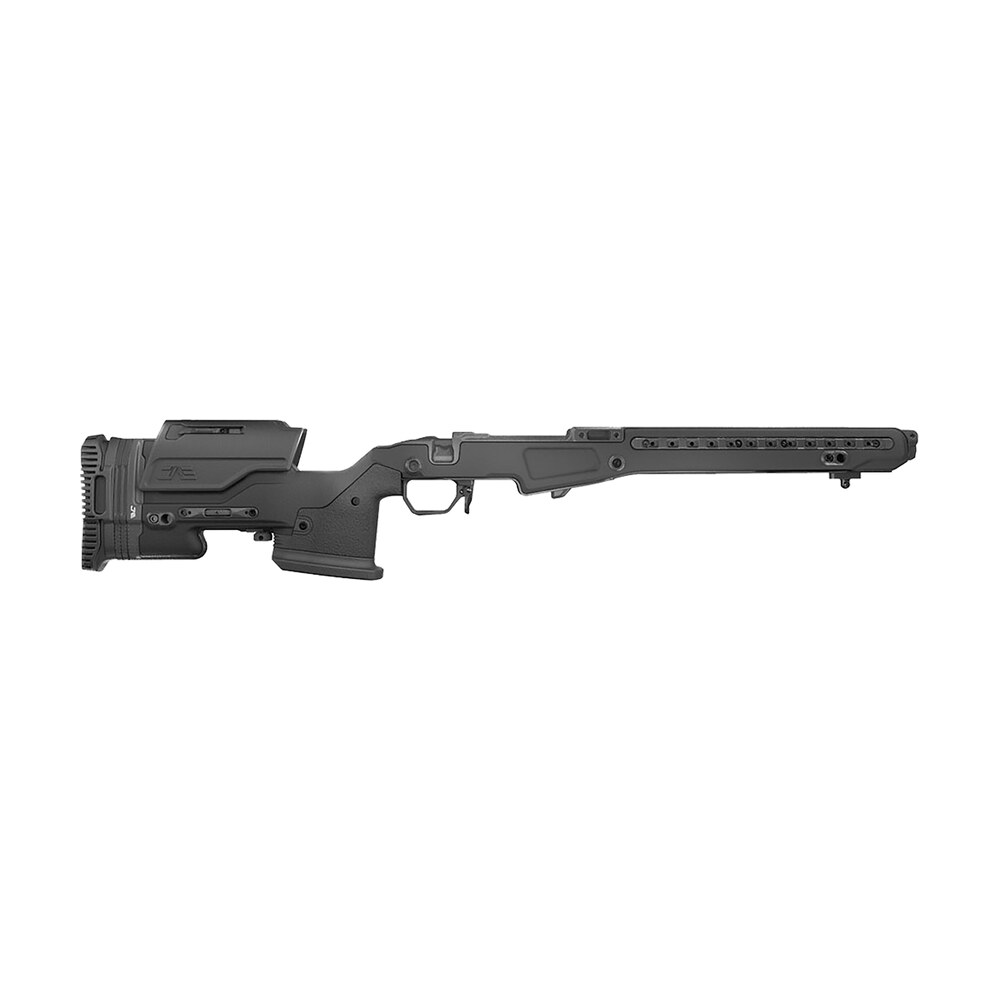 mdt sporting goods inc 105379blk jae 700 g4 black anodized aluminum, adj. cheekrest, interchangeable grips, full length m lok rail, adj. mag well, removable panels, rubber palm rest, qd sling cups Mdt Sporting Goods Inc 105379BLK JAE-700 G4 Black Anodized Aluminum, Adj. Cheekrest, Sports South item 157600