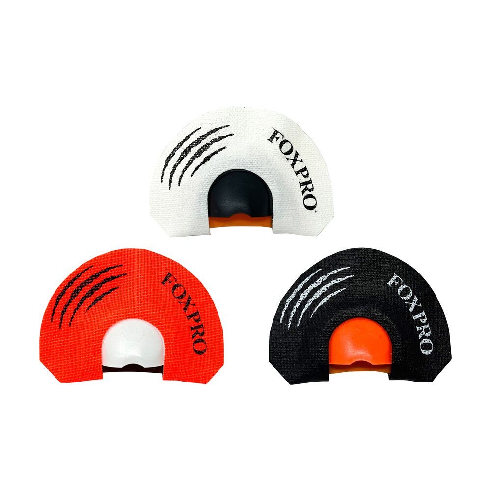 foxpro howlerpack predator combo diaphragm call rabbit/coyote sounds attracts coyotes black/red/white 3 pack Foxpro HOWLERPACK Predator Combo Diaphragm Call Rabbit/Coyote Sounds Attracts Coyotes Sports South item 157788