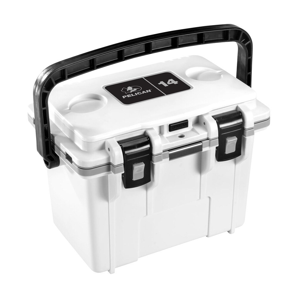 pelican 14q 1 whtgry 14qt elite cooler wht/gry PELICAN 14Q-1-WHTGRY 14QT ELITE COOLER WHT/GRY Sports South item 157903