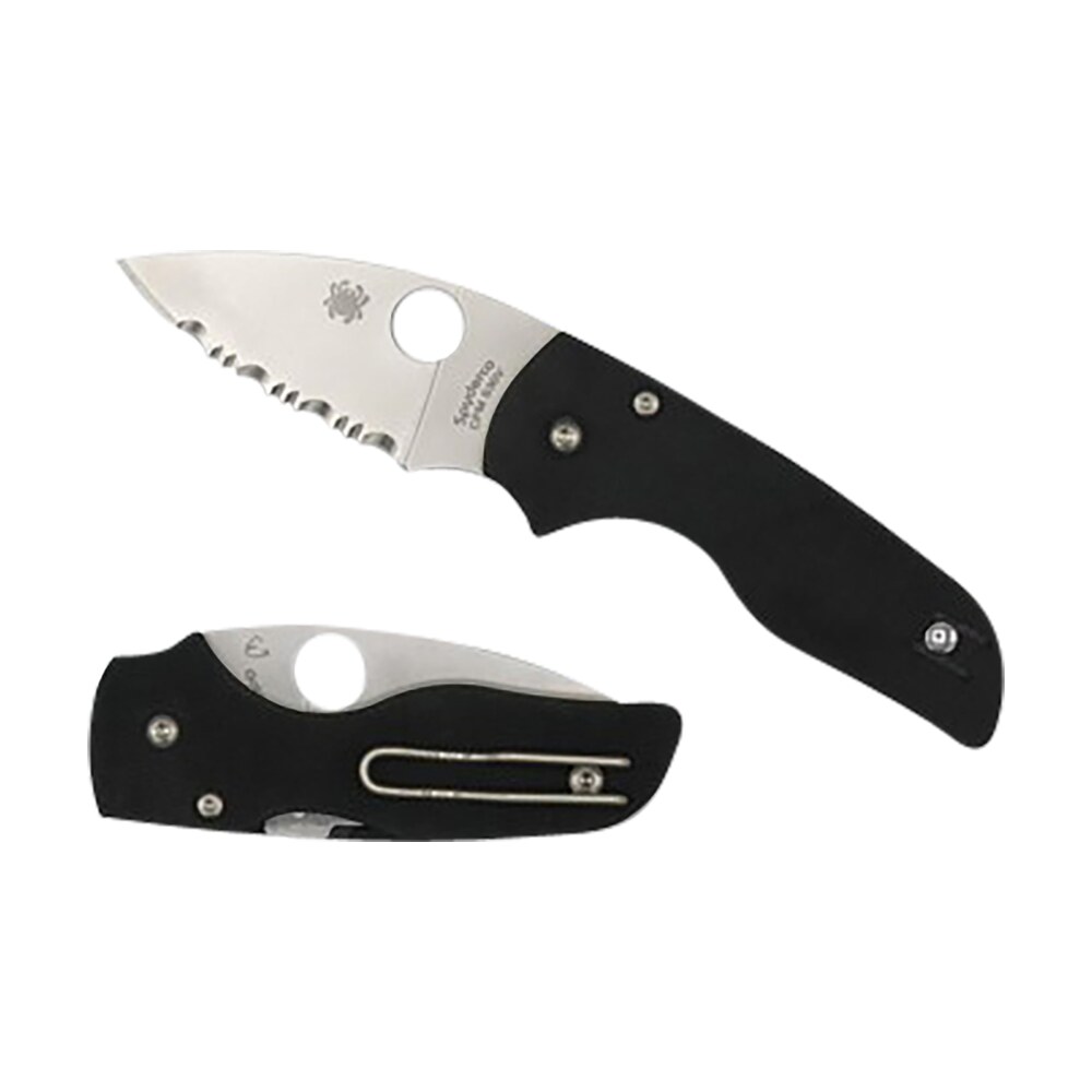 spyderco c230gp lil' native 2.42" folding plain satin cpm s30v ss blade/black textured g10 handle includes pocket clip Spyderco C230GP Lil' Native 2.42" Folding Plain Satin CPM S30V SS Blade/Black Textured G10 Sports South item 158084