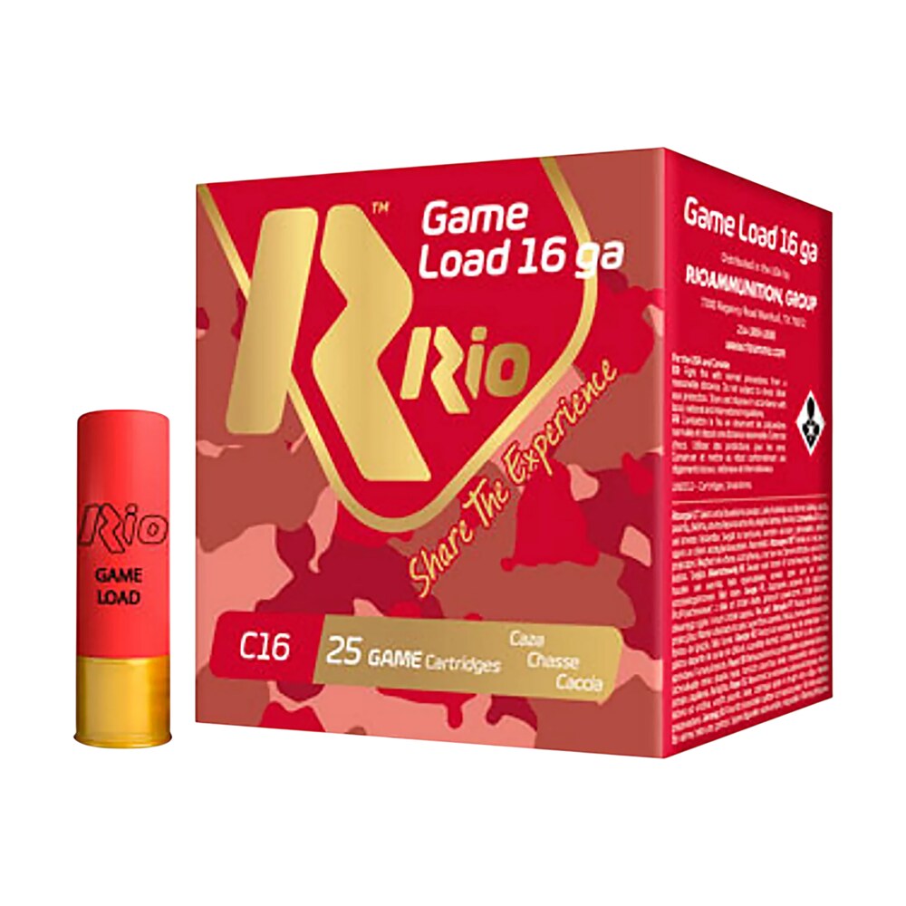 rio ammunition rchv168 game load 16gauge 2.75" 1 1/8oz 8shot 25 per box/10 case Rio Ammunition RCHV168 Game Load 16Gauge 2.75" 1 1/8oz 8Shot 25 Per Box/10 Case Sports South item 158132