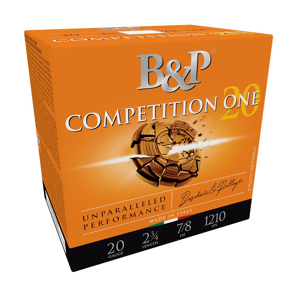 b&p 20b78cp7 competition one 20gauge 2.75" 7/8oz 7.5shot 25 per box/10 case B&P 20B78CP7 Competition ONE 20Gauge 2.75" 7/8oz 7.5Shot 25 Per Box/10 Case Sports South item 158231