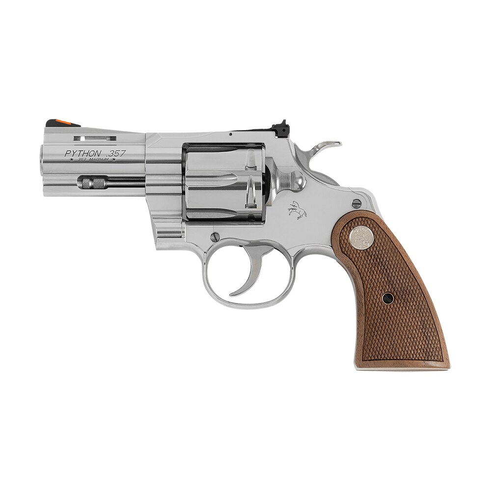 colt mfg pythonsp2wcts python 357 mag/38 special 6 shot 2.50" stainless recessed target/vent rib barrel, stainless cylinder & frame, walnut w/colt medallion grip Colt Mfg PYTHONSP2WCTS Python 357 Mag/38 Special 6 Shot 2.50" Stainless Recessed Target/Vent Sports South item 158303