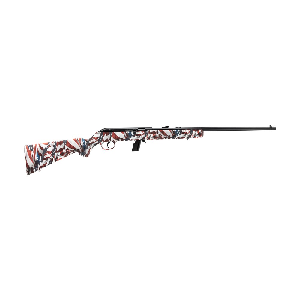 savage arms 40222 64 f full size 22 lr 10+1 21" matte black carbon steel barrel, matte black grooved carbon steel receiver, american flag fixed synthetic stock, right hand Savage Arms 40222 64 F Full Size 22 LR 10+1 21" Matte Black Carbon Steel Sports South item 158304