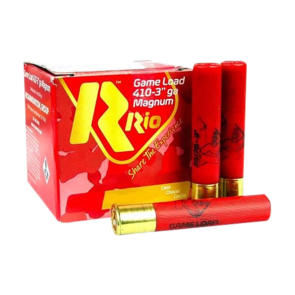 rio ammunition rchv368 game load 410gauge 3" 11/16oz 8shot 25 per box/10 case Rio Ammunition RCHV368 Game Load 410Gauge 3" 11/16oz 8Shot 25 Per Box/10 Case Sports South item 158313